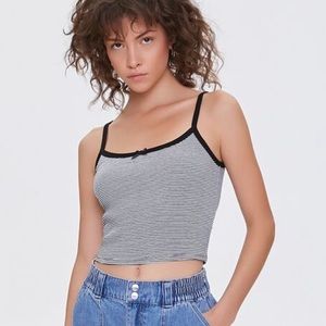 NWT Forever 21 Large Striped Cropped Cami